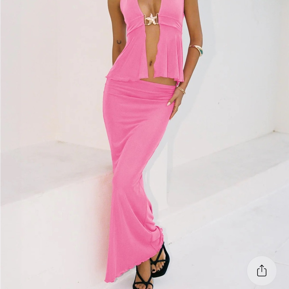 Princess Polly De Angelo Maxi Skirt Pink